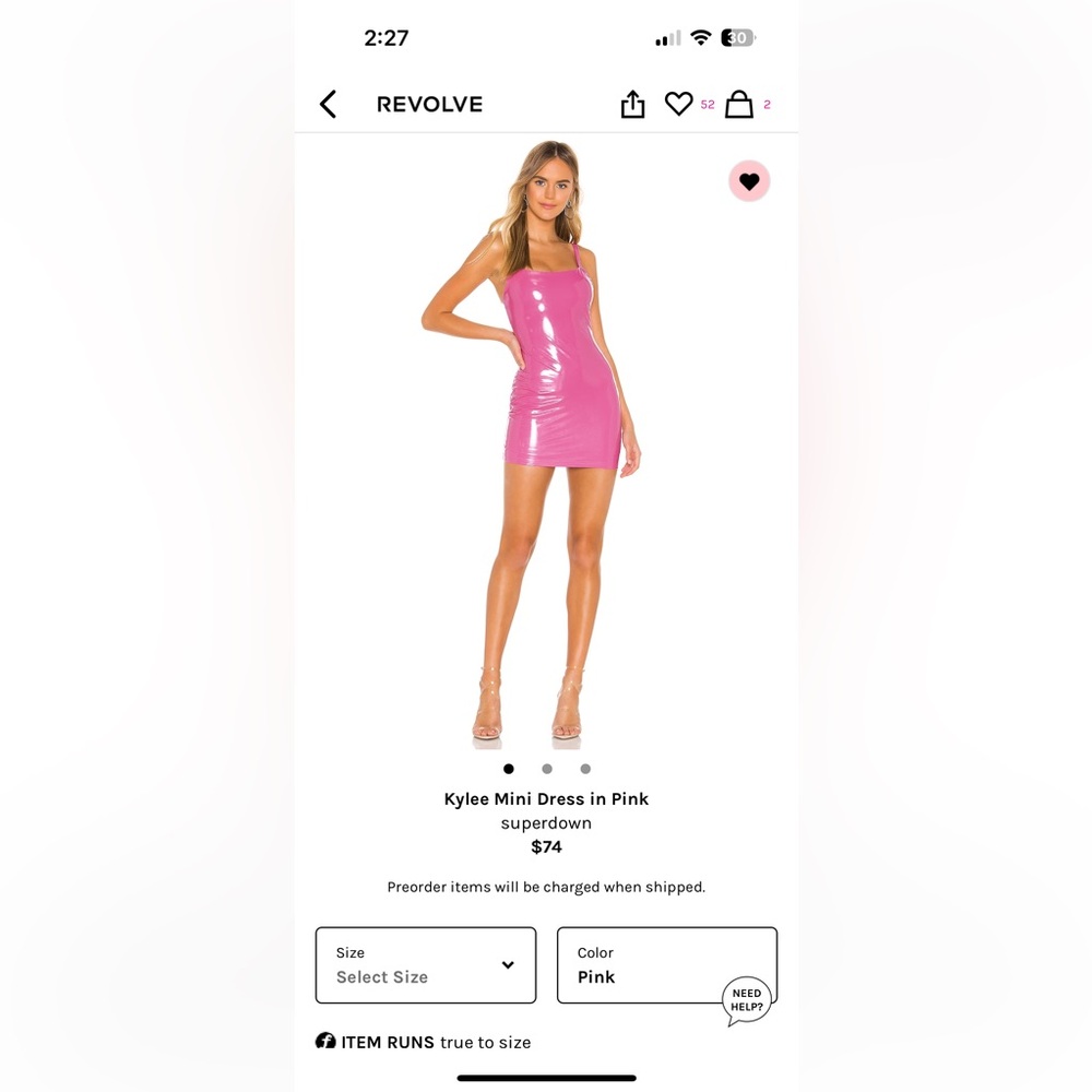 superdown Kylee Mini Dress in Pink